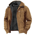 veste homme imperméable coupe droite en marron