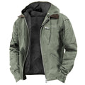 veste homme imperméable coupe droite en vert militaire