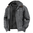veste homme imperméable coupe droite en gris