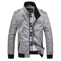 veste homme manches longues poches zippée gris clair