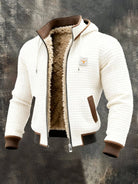 veste homme manches longues poches zippées en blanc
