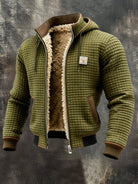 veste homme manches longues poches zippées en vert olive