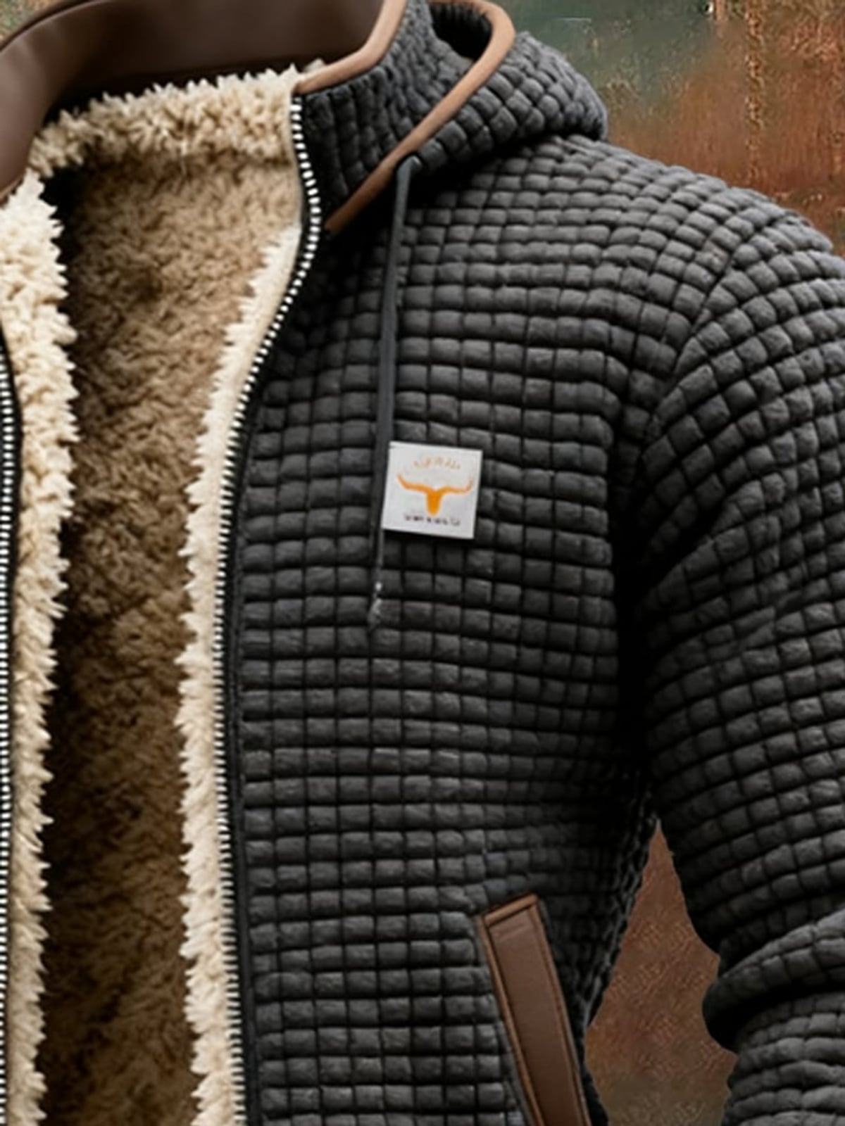 veste homme manches longues poches zippées