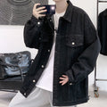 veste homme mi-saison coupe droite en noir
