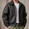 veste homme zip col structuré oversize en noir