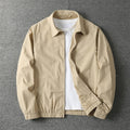 veste homme zippée coupe droite en beige