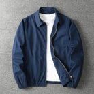veste homme zippée coupe droite en marine