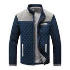 veste matelassée homme coupe droite en gris