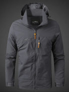 veste outdoor homme coupe droite imperméable en gris