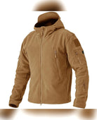 veste polaire homme coupe droite zippée en kaki