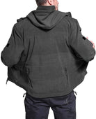 veste polaire homme coupe droite zippée
