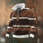 veste zippée homme col sherpa